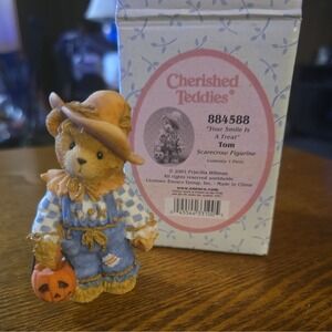Cherished Teddies Tom Your Smile Is A Treat Porcelain Bear P Hillman #884588
